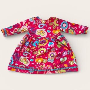 Hanna Andersson Bright Floral & Paisley Dress